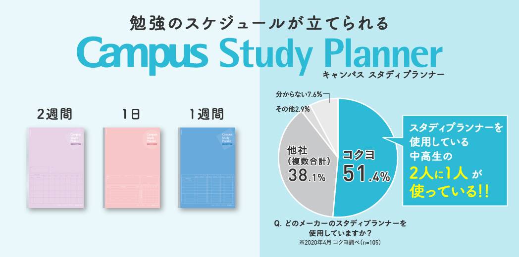 Campusスタディプランナーで身に着く学習習慣