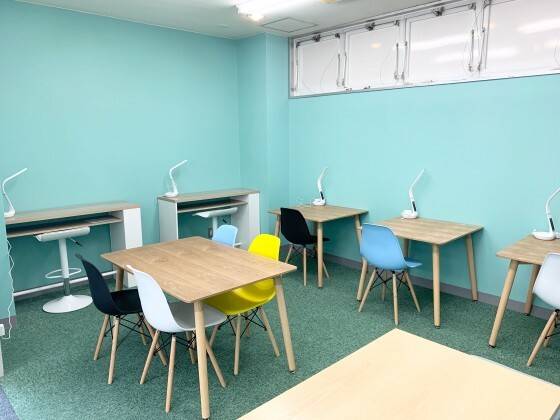 自習スペースも完備。事前予約等不要です。