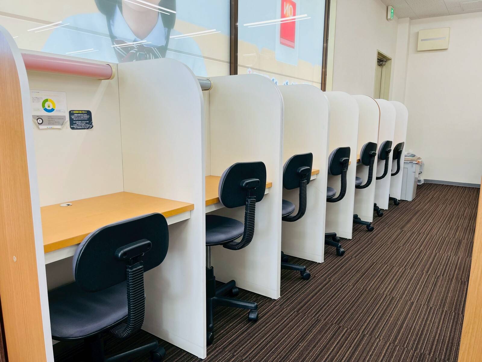 自習ブース：授業がない日も自習OK