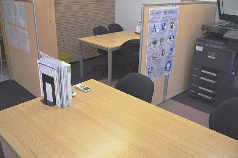 開校日は自由に使えるフリースペース