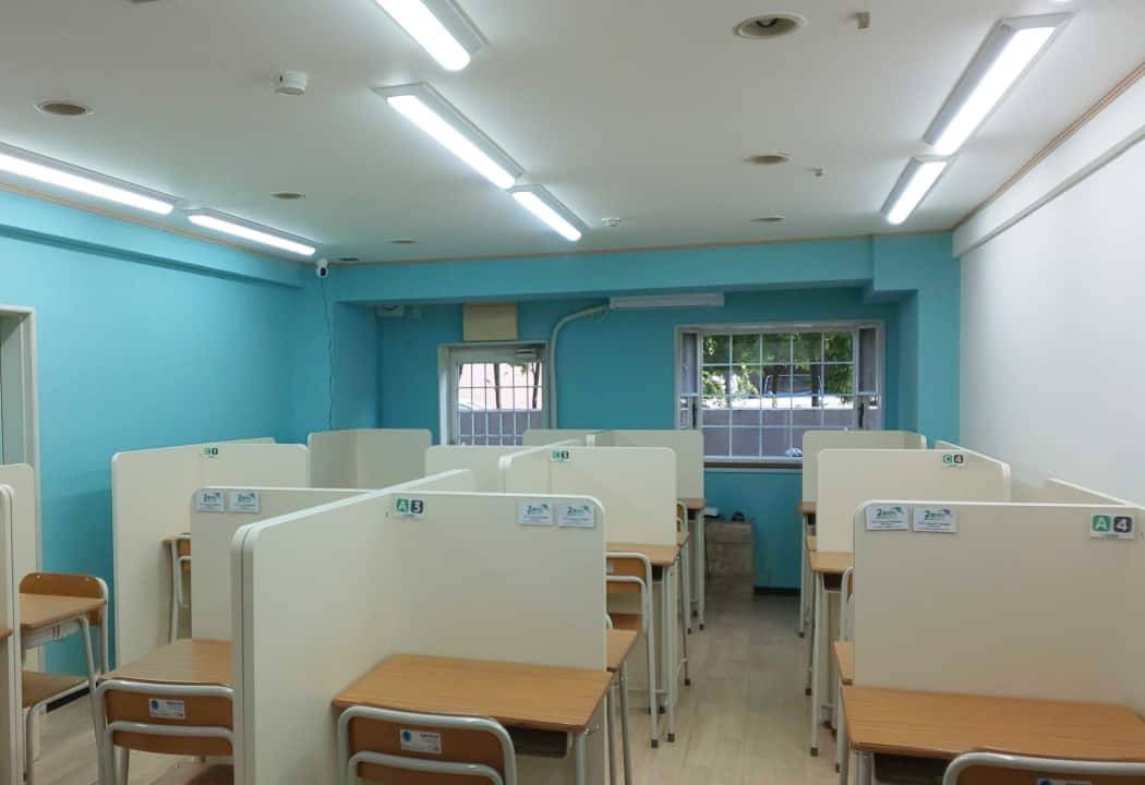 授業に集中しやすい個別のブース