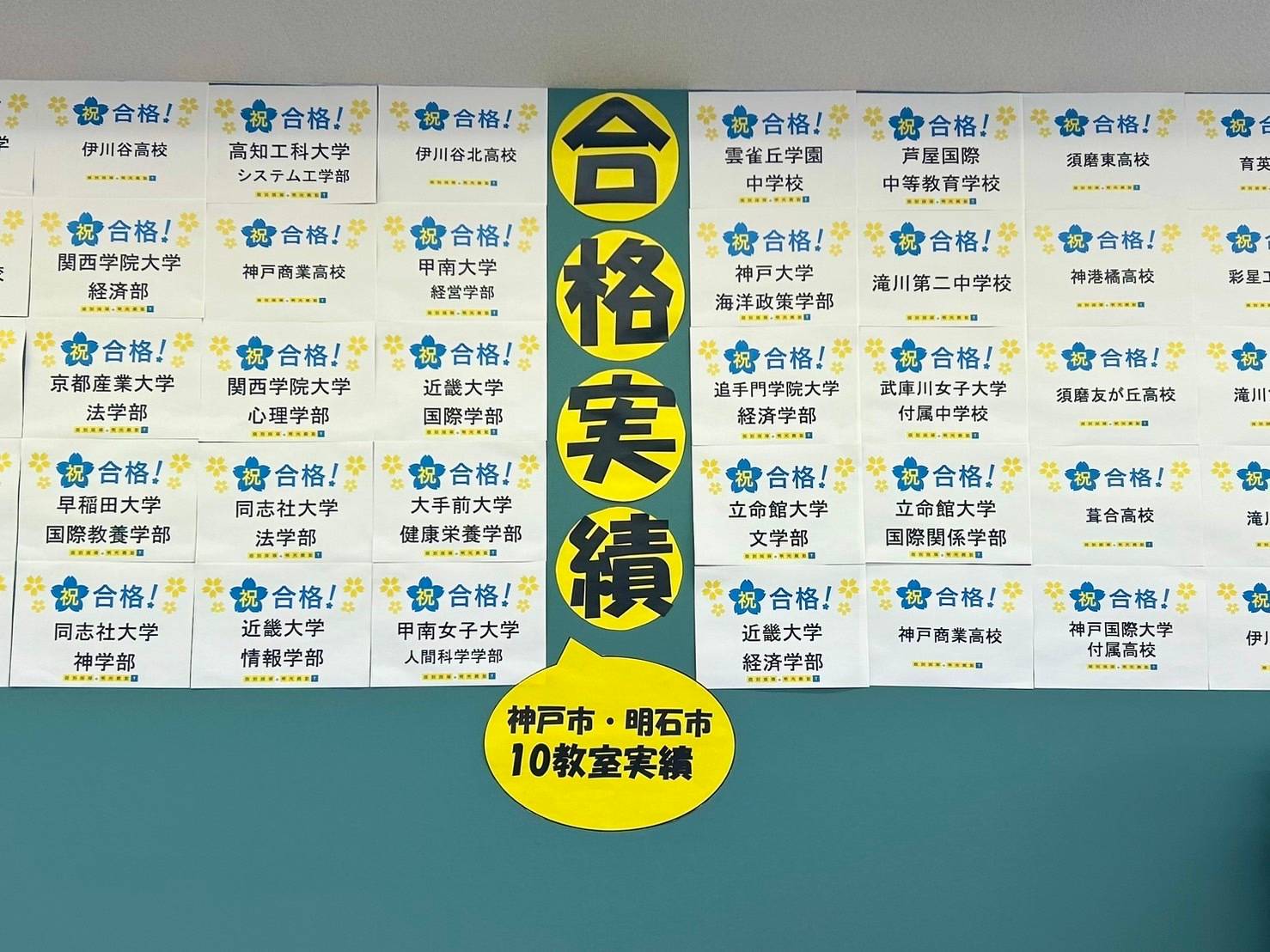 頑張った努力が実りました！合格おめでとうございます！