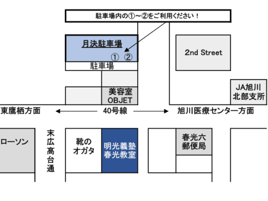 駐車場はこちらをご利用ください