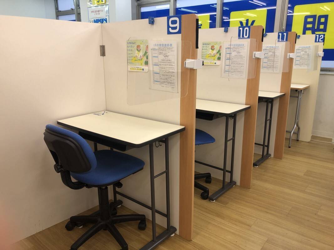 ゆったりとしたスペースで学習できます